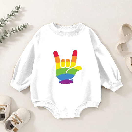 Love is Love Gift Ideas for LGBTQIA+ Pride Month Baby Romper Sweatshirts