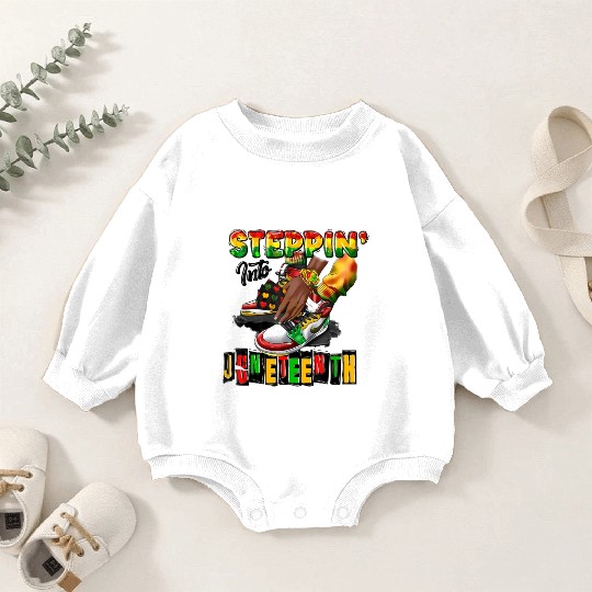 Youth Shoes Step' Into Juneteenth Like My Baby Romper Sweatshirts