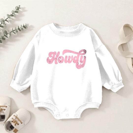 Howdy Rodeo Western Cory Southern Cowgirl Baby Romper Sweatshirts