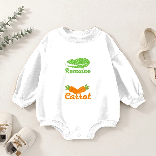 Romaine calm and carrot on | funny carrot gift Baby Romper Sweatshirts