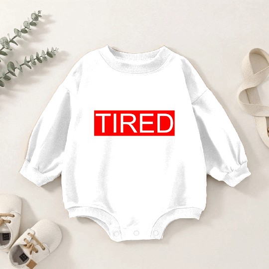 Permanently Tired Baby Romper Sweatshirts