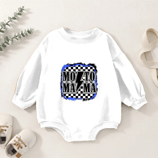Moto Mama Motocross Racing Dirt Bike Mom Son Race Baby Romper Sweatshirts