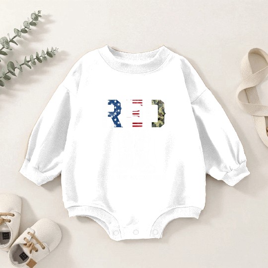 Remember Everyone Deployed Us Flag Camouflage Red Baby Romper Sweatshirts