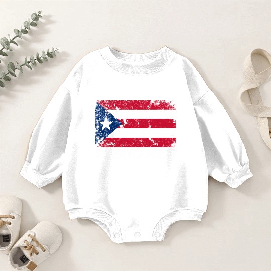 Puerto Rican Flag Made In Puerto Rico Baby Romper Sweatshirts