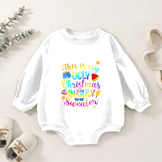 This Is My Christmas In July Sweater Summer Baby Romper Sweatshirts