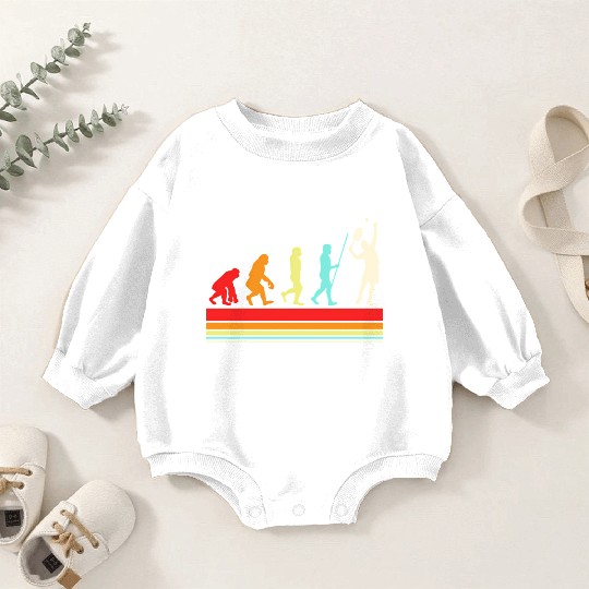 Tennis Player Evolution Colors S Baby Romper Sweatshirts