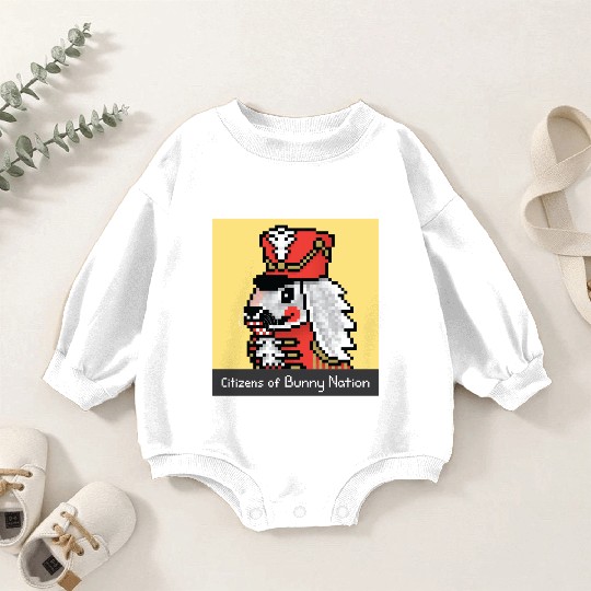 Citizens of Bunny Nation NFT #99 Artwork Baby Romper Sweatshirts