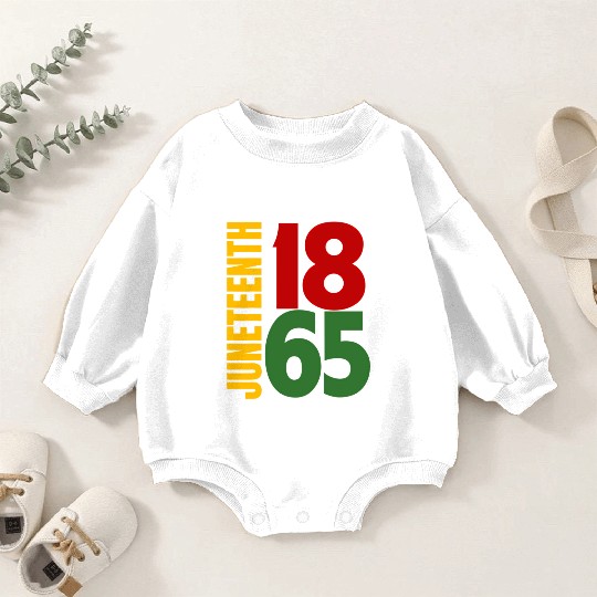Black Proud African American For Juneteenth Baby Romper Sweatshirts