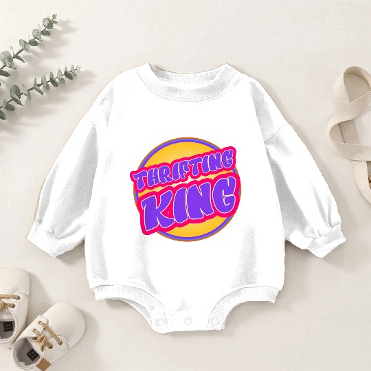 Thrifting King purple yellow Baby Romper Sweatshirts