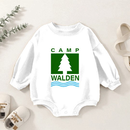 Camp Walden Pocket Summer Camp Baby Romper Sweatshirts