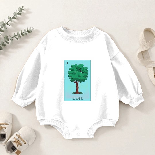 El Arbol Lottery Card The Tree Card Mecan Baby Romper Sweatshirts