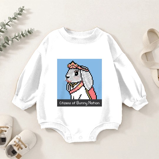 Citizens of Bunny Nation NFT #30 Artwork Baby Romper Sweatshirts