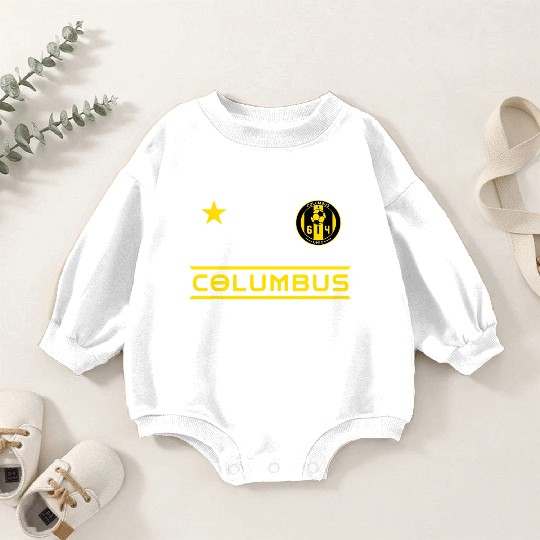 Columbus Ohio 614 Starer Baby Romper Sweatshirts