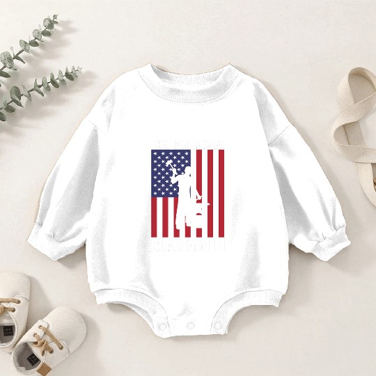 Blacmith Heat Beat Repeat Usa Flag Patriotic Blacm Baby Romper Sweatshirts
