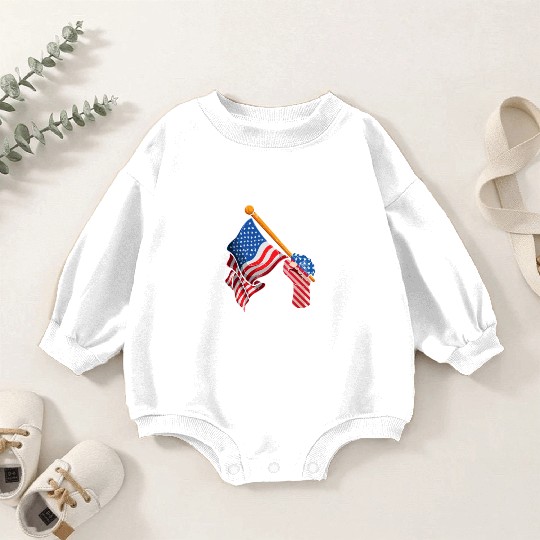 Patriotism Merica Pride US Patriots USA Fan Baby Romper Sweatshirts