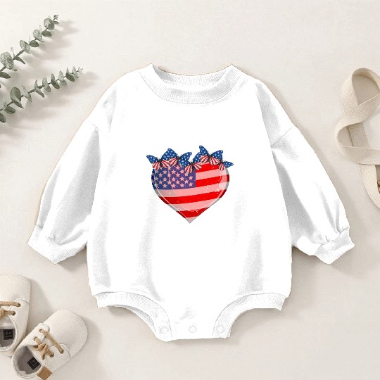 Patriotism Merica Pride US Patriots USA Fan Baby Romper Sweatshirts