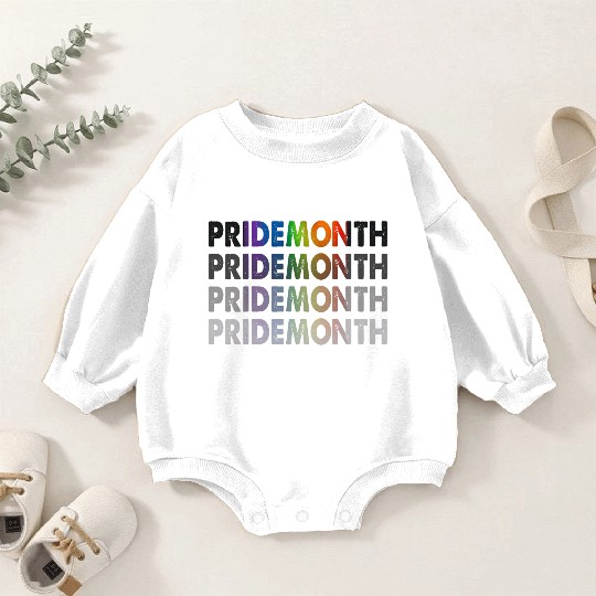 Funny Pride Month Demon LGBT Gay Pride Month Baby Romper Sweatshirts