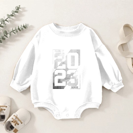 2023 Senior Class Of 23 Baby Romper Sweatshirts