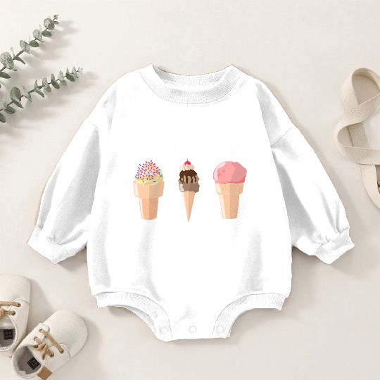 Ice Cream Treat Yo' Self Summertime Sherbet Gelato Baby Romper Sweatshirts