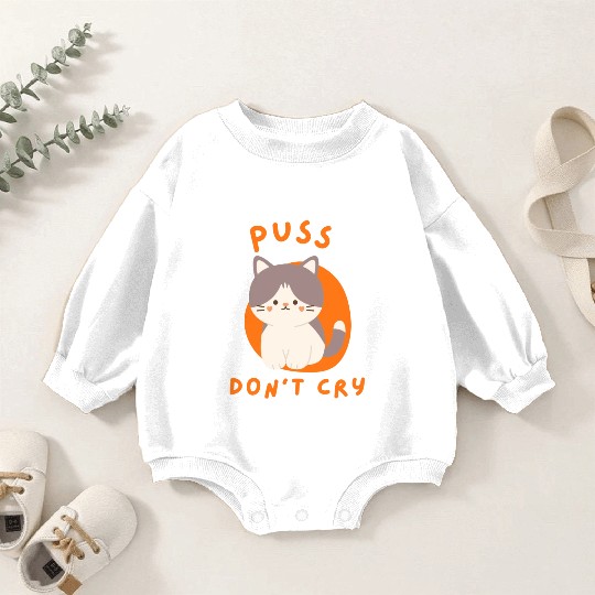 Cat don't cry Baby Romper Sweatshirts