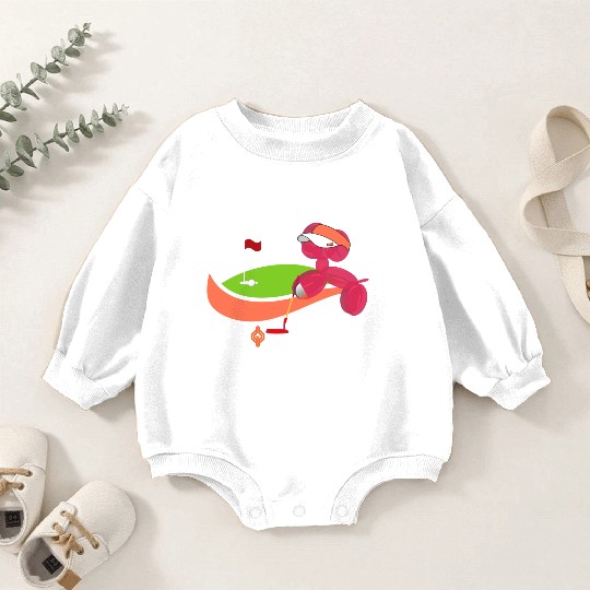 Summer Golf Balloon Dog Baby Romper Sweatshirts