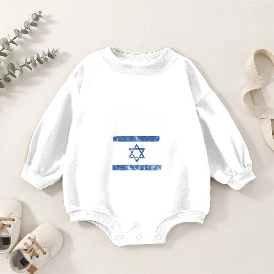 Israel Flag Baby Romper Sweatshirts