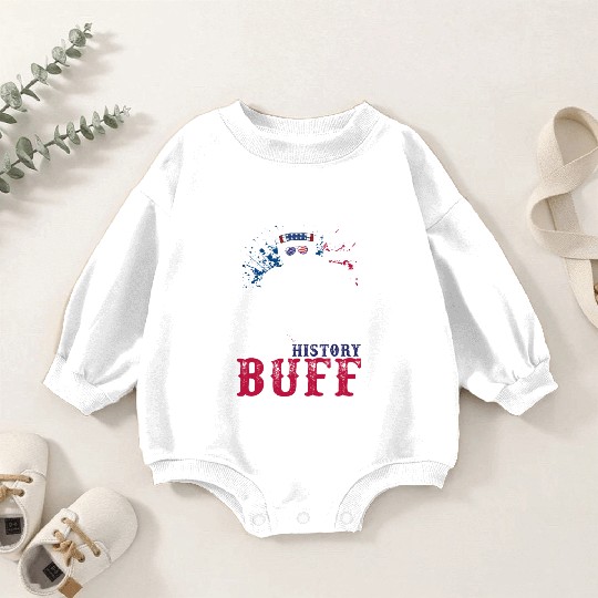 History Buff Independence Day Lincoln Patriot USA Baby Romper Sweatshirts