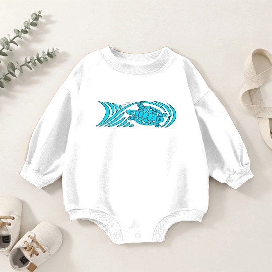 Sea turtle Baby Romper Sweatshirts