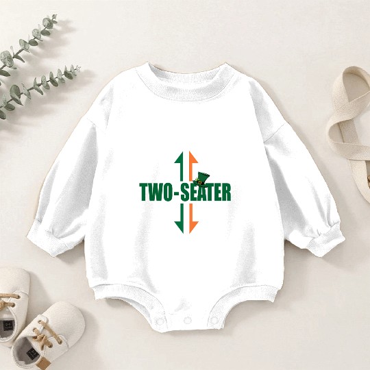 Irish Flag Two Seater Party-Trashy Humor Baby Romper Sweatshirts