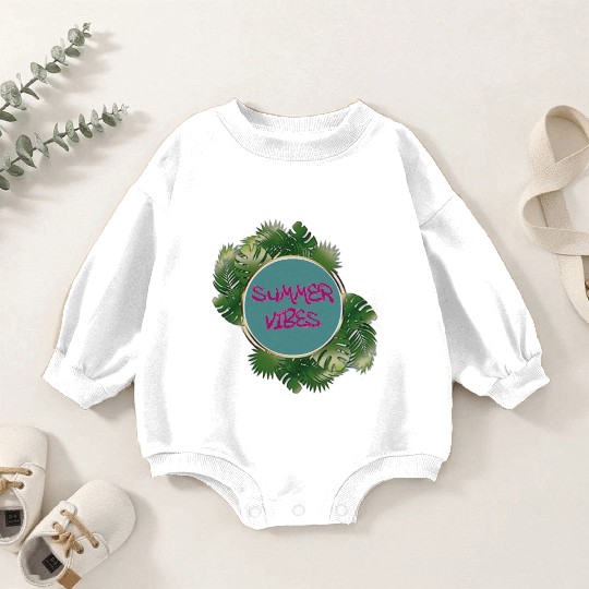 Summer vibes Baby Romper Sweatshirts