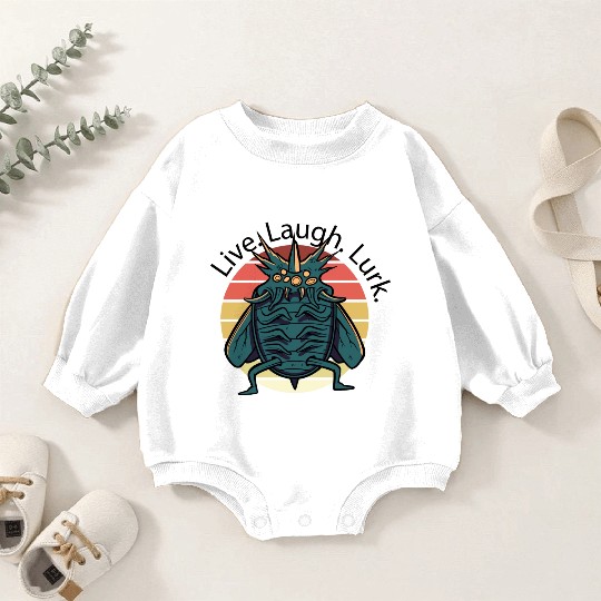 Live Laugh Lurk Baby Romper Sweatshirts