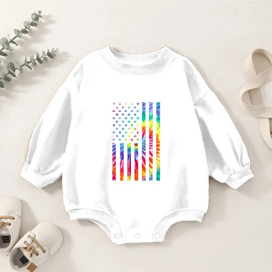 American Flag Cat Lover LGBT Pride Month Feline Baby Romper Sweatshirts