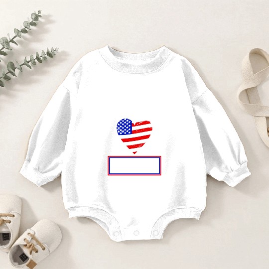 God Bless America Independence Day USA Patriot Baby Romper Sweatshirts