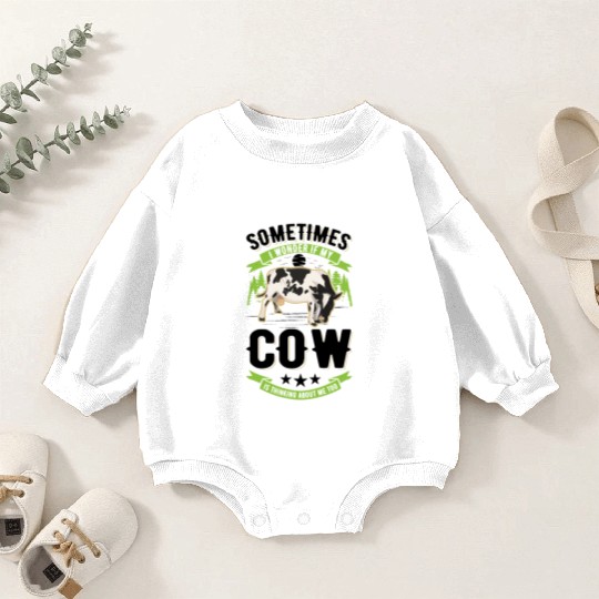 Cow Cattle Breeder Farmer Cows Baby Romper Sweatshirts