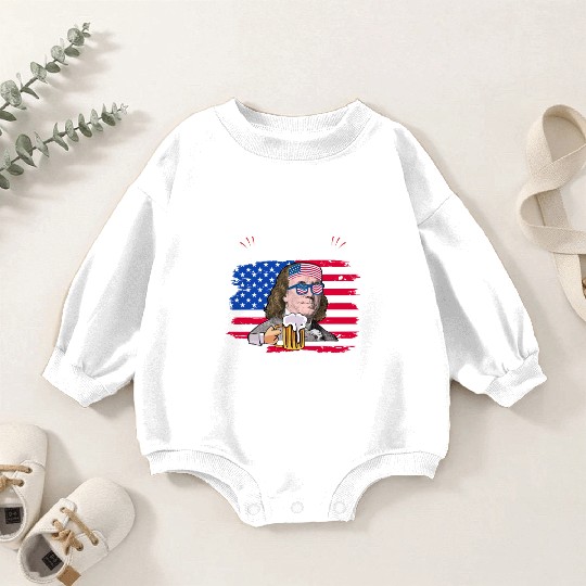 Ben Drankin US President Independence Day Baby Romper Sweatshirts