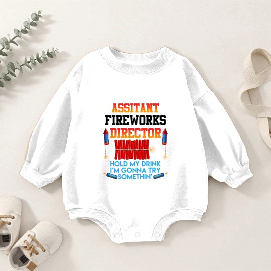 Independence Day Assistant Fireworks Director USA Baby Romper Sweatshirts
