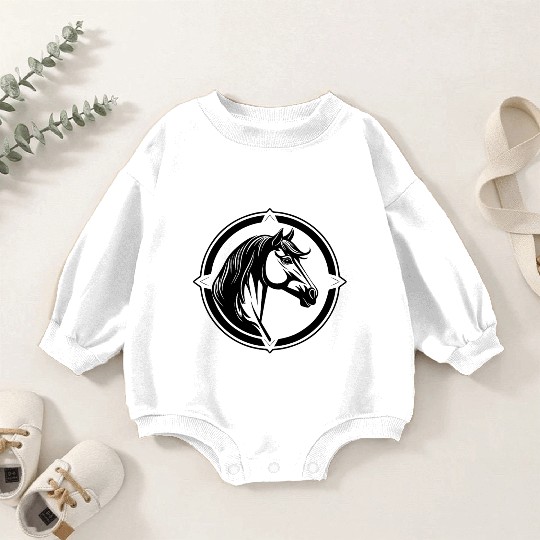 Horse Equine Pony Baby Romper Sweatshirts