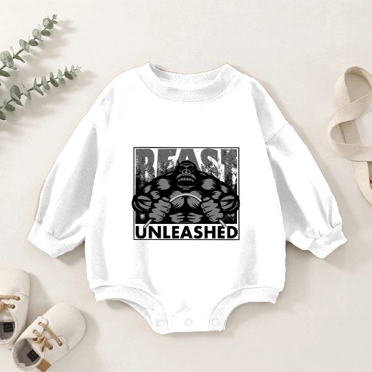 Beast Unleashed design Baby Romper Sweatshirts
