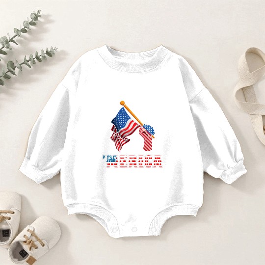 Patriotism Merica Pride US Patriots USA Fan Baby Romper Sweatshirts