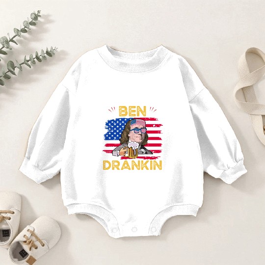 Ben Drankin US President Independence Day Baby Romper Sweatshirts