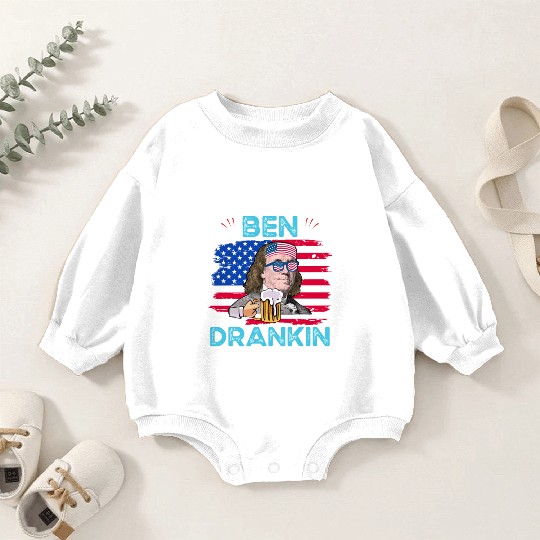 Ben Drankin US President Independence Day Baby Romper Sweatshirts