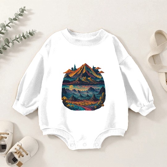 Psychedelic dream illustration Baby Romper Sweatshirts