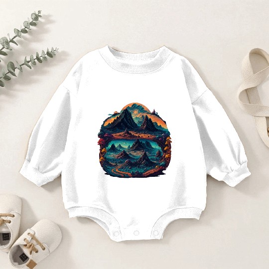 Psychedelic mystical illustration Baby Romper Sweatshirts