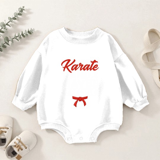 I Love Karate And Maybe 3 People karate gift Baby Romper Sweatshirts