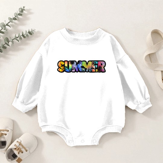 Summer Vibes Baby Romper Sweatshirts