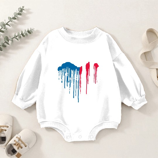"USA: Land of the Free, Home of the Brave" Baby Romper Sweatshirts
