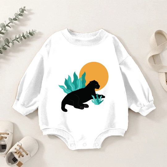 Sunday Chillout With Black Panther Baby Romper Sweatshirts