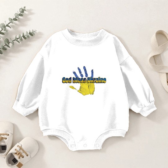 God bless Ukraine Baby Romper Sweatshirts