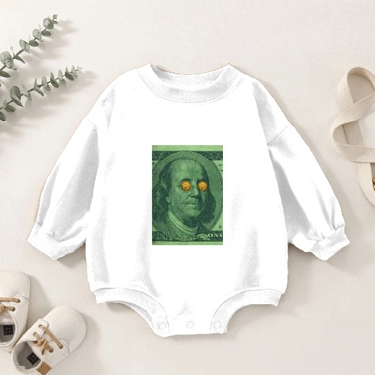 Benjamin Franklin Bitcoin Baby Romper Sweatshirts