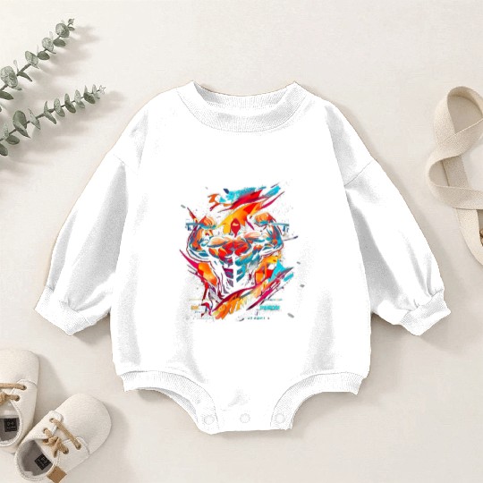 Ignite the Fire: Fuel Your Gym Game with Intensity Baby Romper Sweatshirts